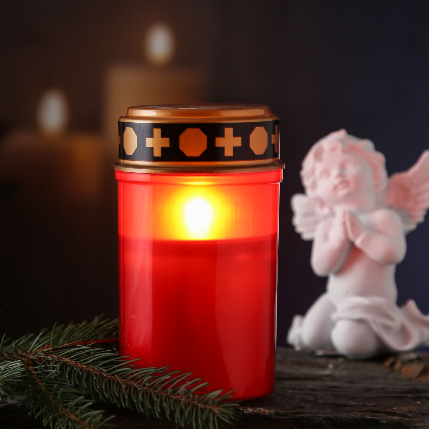 Grablichter und Grabschmuck mit LED Technik
