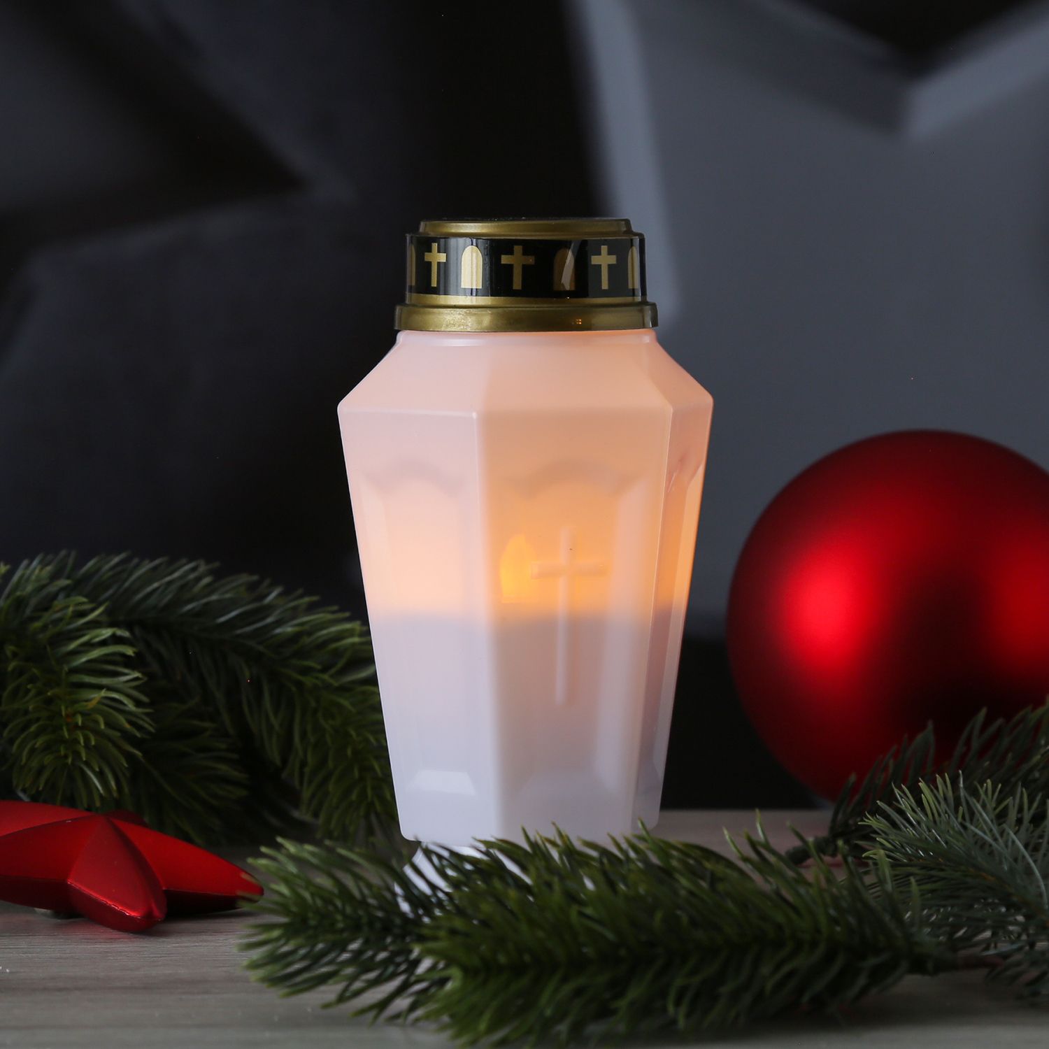Grablichter und Grabschmuck mit LED Technik